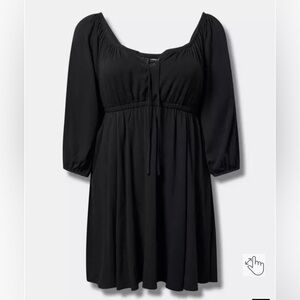 Elegant Black Midi Dress